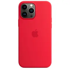 Силиконовый чехол с поддержкой MagSafe Apple Silicone Case для iPhone 13 Pro Max, Red (Красный)