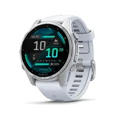 Умные часы Garmin Fenix 8, 43mm, Amoled Silver with Whitestone Silicone Band (010-02903-00)