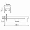 WasserKRAFT A7458.219.162.302.240.217.220 THERMO Комплект душевой системы внутреннего монтажа, цвет: чёрный