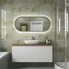 Art&Max Bari AM-BAR-500-1200-DS-F Зеркало с подсветкой, цвет: серый