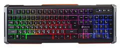 Клавиатура OKLICK <710G> <USB> 104КЛ, подсветка клавиш <476393>
