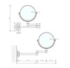Decor Walther 0110900 Косметическое зеркало, цвет: хром