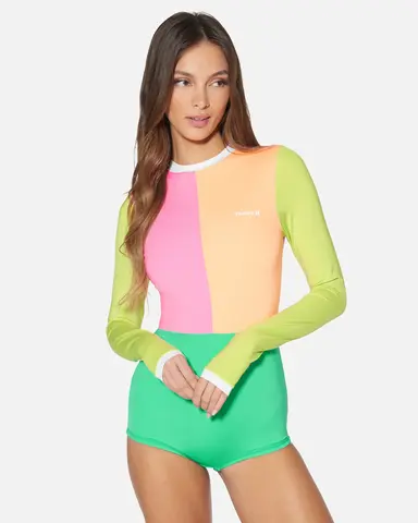 Купальник женский слитный HURLEY AROUND THE BLOCK RETRO SURF SUIT