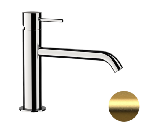 Remer X Style X12ABG Смеситель для раковины, цвет: золото брашированное