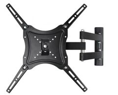 Кронштейн HDL-117B-2 для телевизора 14-43 дюймов Home Design наклонно-поворотный, выдвижной наклонный, настенный поворотный, для монитора, крепление для телевизора на стену, для ТВ черный