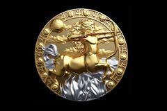 Силиконовый молд № 390 Знак зодиака Стрелец большой 6 см