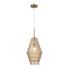SL1001.203.01 Подвес ST-Luce Латунь/Коньячный E27 1*40W