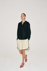 ZARA РУБАШКА В ПОЛОСКУ — ZW COLLECTION, ЧЕРНЫЙ