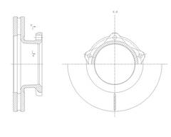 Диск тормозной вентилируемый G-brake  GR-30289
