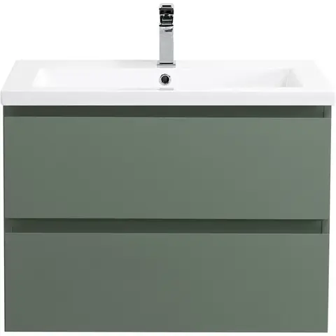 BelBagno KRAFT-750-2C-SO-VO База под раковину подвесная с фрезерованными ручками по всей длине фасада с двумя выкатн. ящ., Еловый Мат., 750x455x500