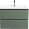 BelBagno KRAFT-750-2C-SO-VO База под раковину подвесная с фрезерованными ручками по всей длине фасада с двумя выкатн. ящ., Еловый Мат., 750x455x500