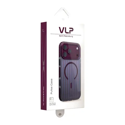 Чехол VLP Pulse Case iPhone 18 Pro Max темно-вишневый