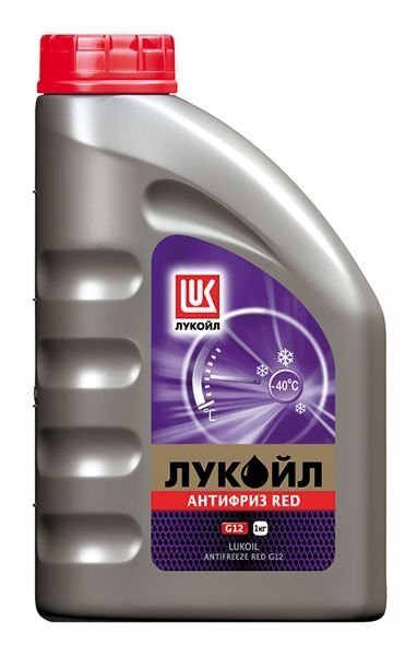 Антифриз, охлаждающая жидкость Лукойл G12 Red готовый, красный, 1л