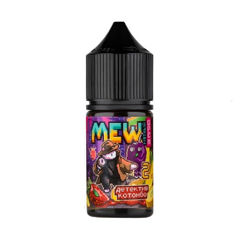 Жидкость MEW Salt 2% 30 ml - Детектив Котомбо (клубника с бананом маракуйей и мятой)