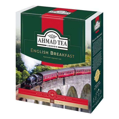 Чёрный чай Ahmad English Breakfast, 100 пакетиков
