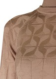 Платье из шерсти и вискозы. Цвет фиолетовый/бежевый M MISSONI