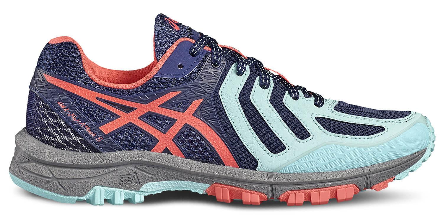Кроссовки внедорожники женские Asics Gel-FujiAttack 5 синие