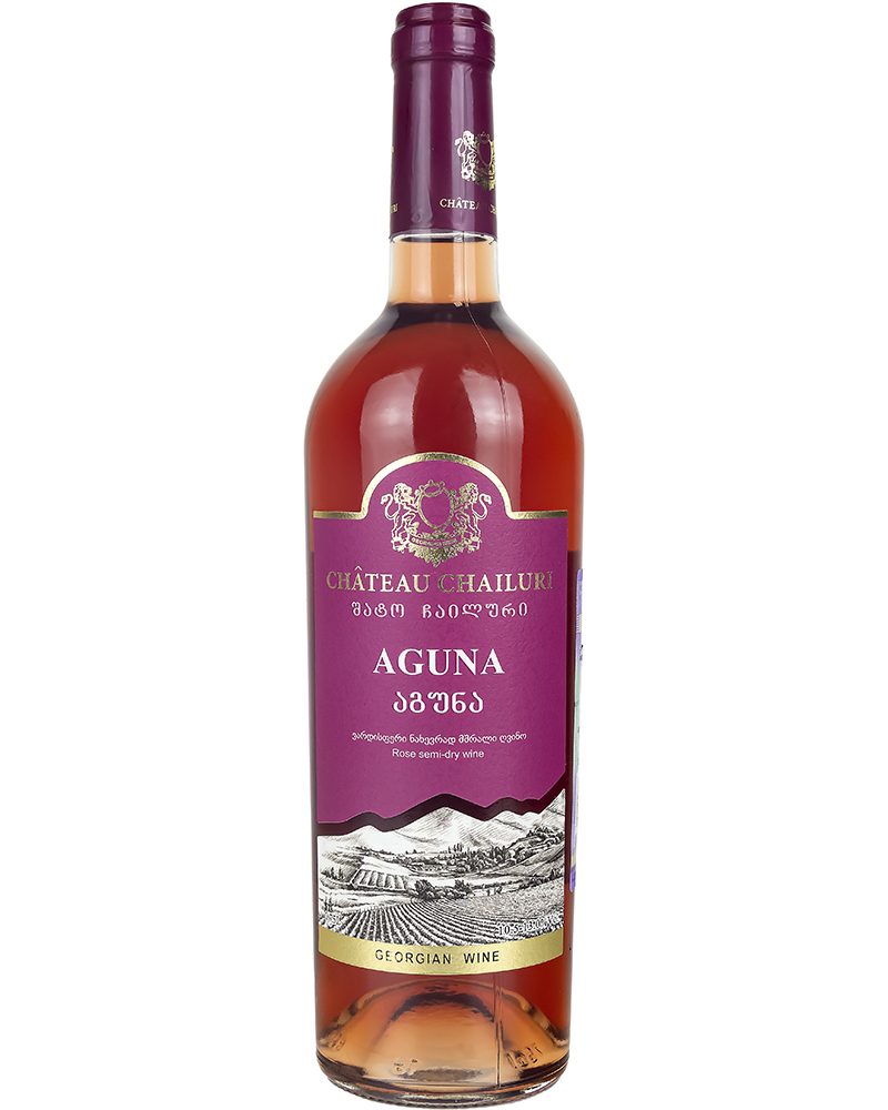 Вино Chateau Chailuri Розовое полусухое Агуна 2019 г.у. 10,5-13,0%, 0,75 л, Грузия