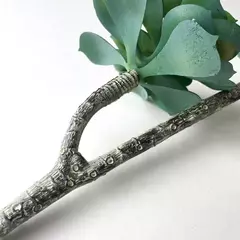 Суккулент искусственное растение, 2 соцветия, 1 ветка, 28 см