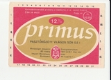 K15226 ЧССР Чехословакия Пивная этикетка PRIMUS K15226 ЧССР Чехословакия Пивная этикетка PRIMUS