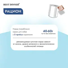 Best Dinner Vet Profi Renal корм для собак при заболеваниях почек (птица) 340 гр