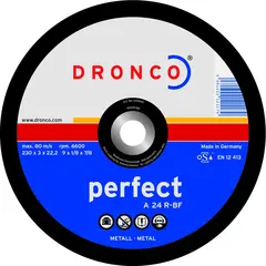 Абразивный отрезной диск A24R 230x3 Dronco 1230015