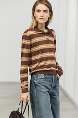 Massimo Dutti Полосатый свитер-поло, тоффи