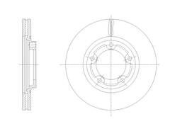 Диск тормозной вентилируемый G-brake  GR-32372