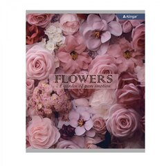 
          Тетрадь 48л., А5, линия, Alingar "Lovely flowers", скрепка, мелованный картон (стандарт), блок офсет, 1 дизайн в пленке т/у