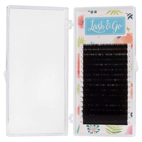Черные ресницы Lash&Go микс 0,10/C/7-14 mm (16 линий) Хит!