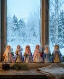 Набор ватных елочных игрушек «Марфуша» — фото 1