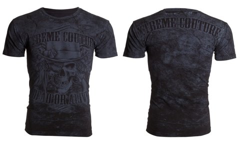 Xtreme Couture | Футболка мужская DEAD OR ALIVE X193 от Affliction перед и спина