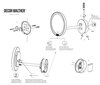 Decor Walther Round 0125660 Косметическое зеркало с подсветкой, цвет: чёрный