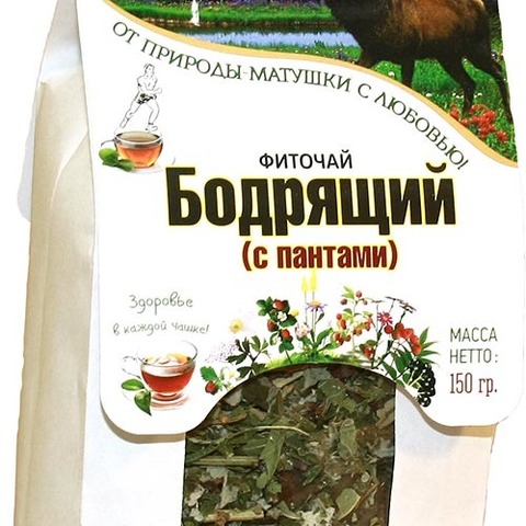 Чай Бодрящий, (с пантами), 150 г - 5