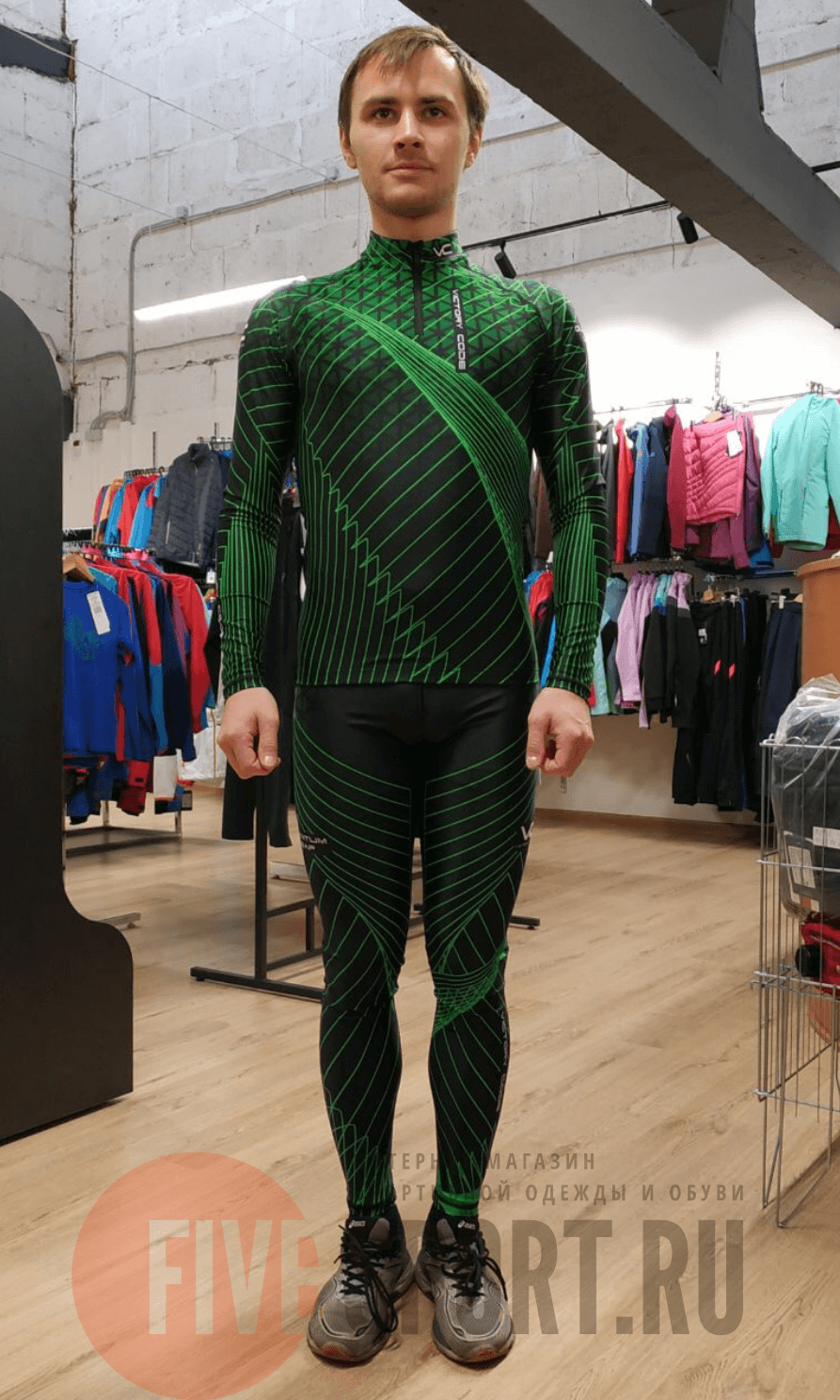 Victory Code Quantum гоночный комбинезон black-green - 2