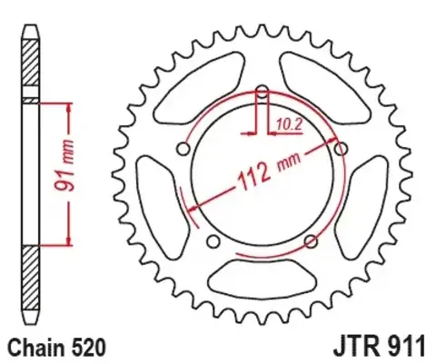 Звезда ведомая JTR911 46