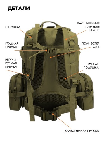 Картинка рюкзак тактический Swicky BK-2437 multicam - 8