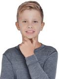 Подростковый Комплект термобелья из шерсти мериноса Norveg Soft Teens серый меланж