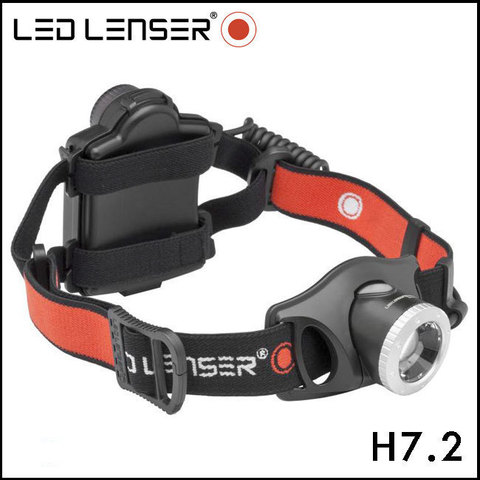Фонарь налобный Led Lenser H7.2, чёрный, светодиодный, AAAx4 (7297)