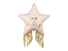 Шар-звезда "С Днём Рождения" [Happy Birthday] (72х72 см)