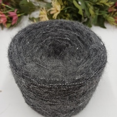 Смотка Pachino Brush альпака с люрексом Nodino Графит №24 230гр