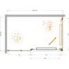 Cezares LUX-AH-FS-11-130/80-C-GM Душевой уголок
