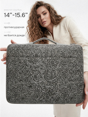 Чехол для ноутбука 14" и 15,6" (Серый бархат)