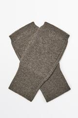 Massimo Dutti Трикотажные варежки из 100% кашемира, темный хаки