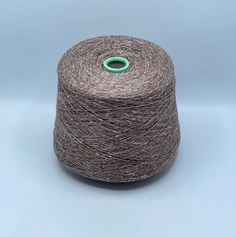 Filcom, Tibet tweed 2/11 550м. 50%Як, 50%Шелк, Cеро-коричневый с розовым подтоном,твидовый(135), 42078