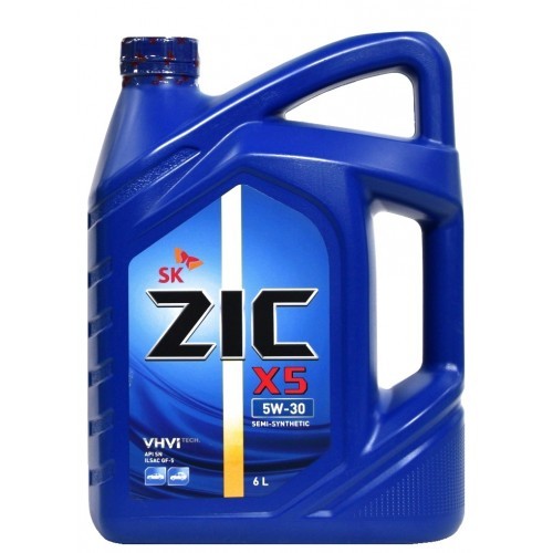 Моторное масло Zic X5 5W30 полусинтетическое 6л