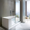 Duravit Shower + Bath 700403000100000 Ванна 1700х750хh2105 мм, с входн дверью и душевой шторкой ЗЕРКАЛЬНОЙ, SX - левосторонняя, цвет: белый (без слива-перел)