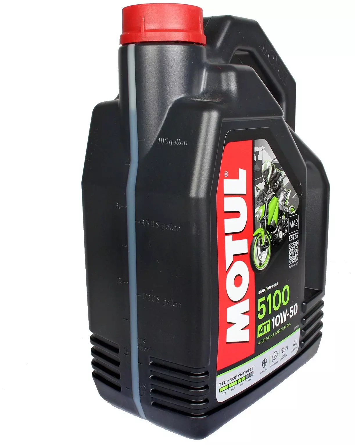 Полусинтетическое моторное масло Motul 5100 4T 10W50, 4 л