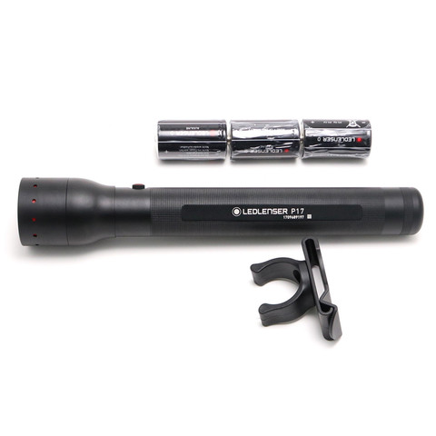 Фонарь ручной Led Lenser P17, чёрный, светодиодный, Dx3 (500903)