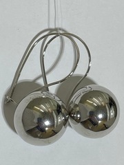Шары 2,5 (серьги из серебра)